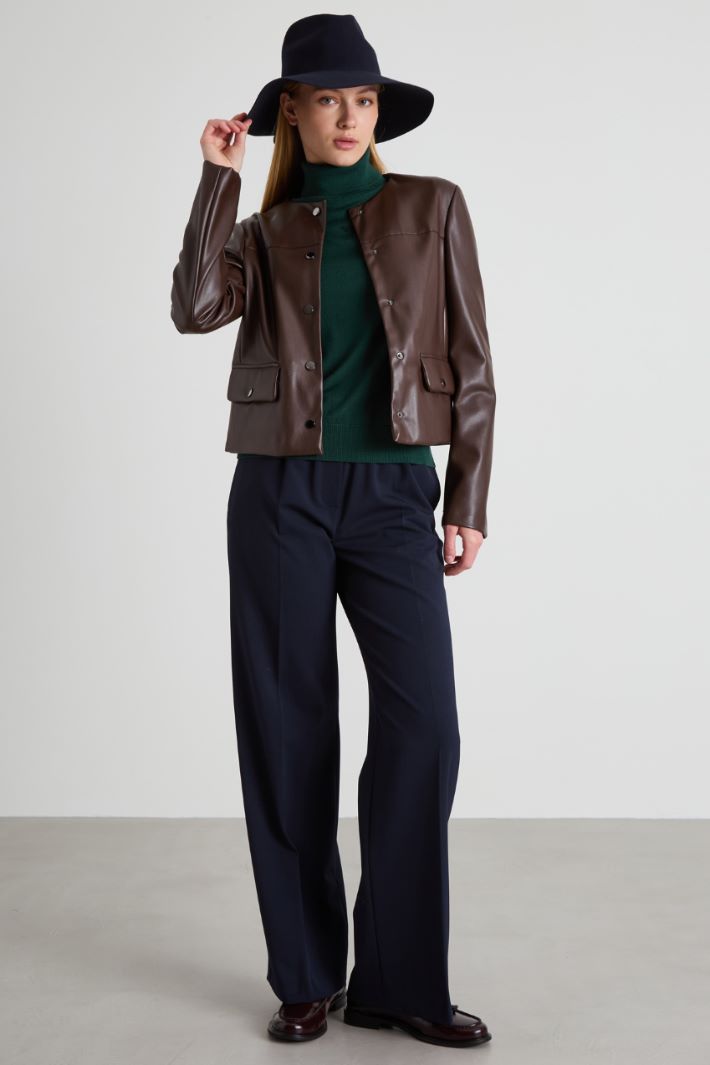 Straight gabardine trousers Intrend