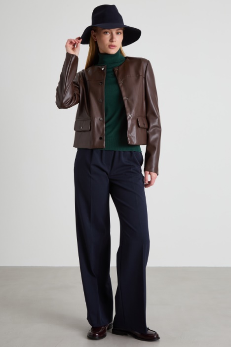 Straight gabardine trousers Intrend