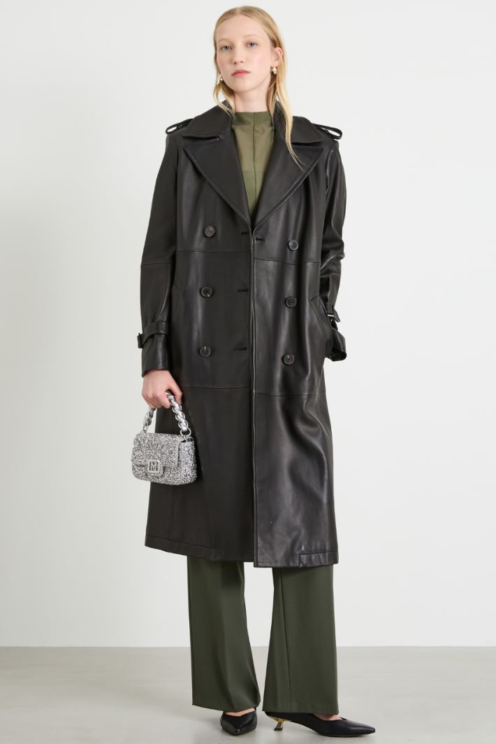 Straight gabardine trousers Intrend