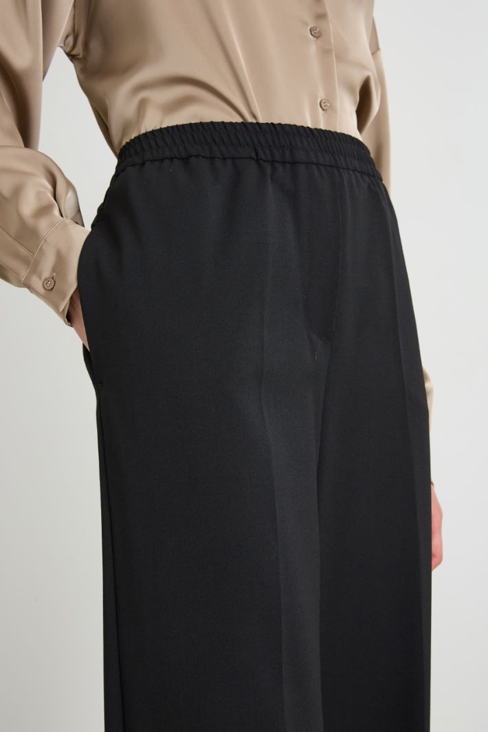 Straight gabardine trousers Intrend - 4