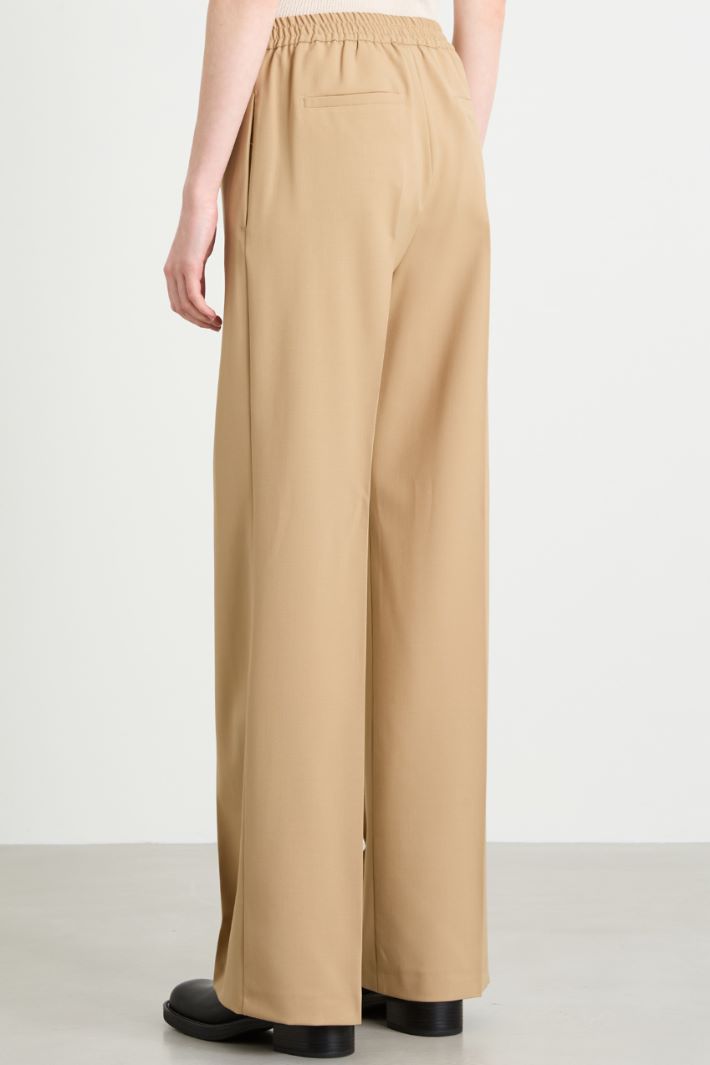 Straight gabardine trousers Intrend - 3