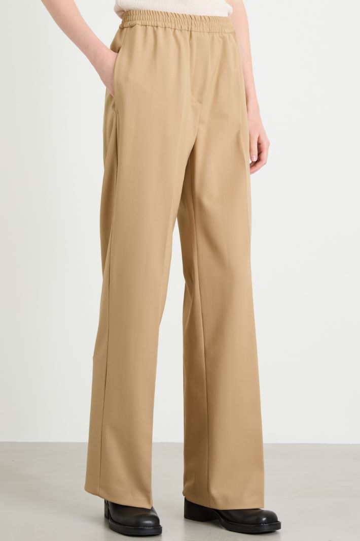 Straight gabardine trousers Intrend - 2