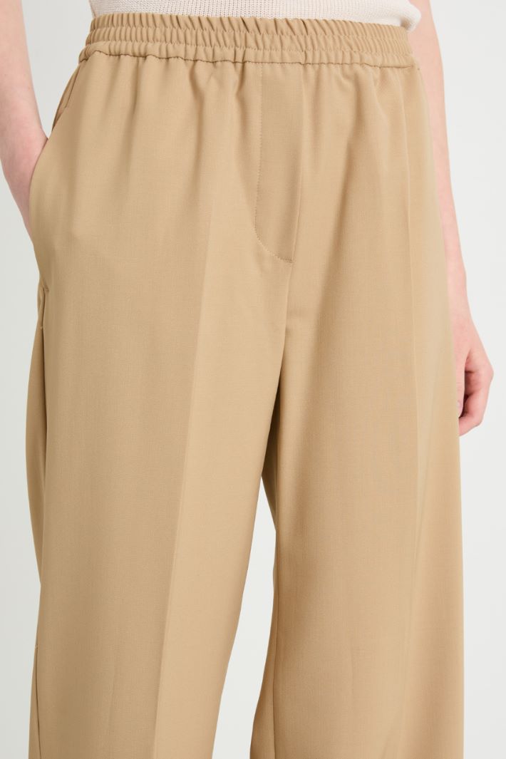 Straight gabardine trousers Intrend - 4