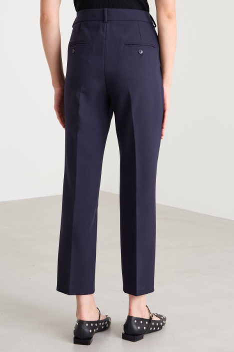 Pantaloni a sigaretta in cady