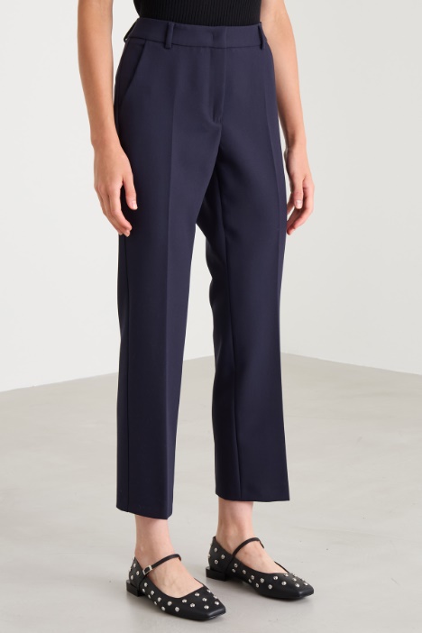 Pantaloni a sigaretta in cady