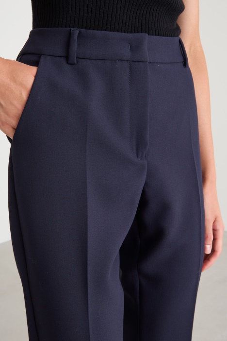 Pantaloni a sigaretta in cady