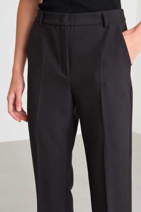 Pantaloni a sigaretta in cady