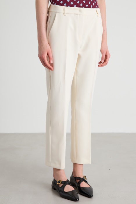Pantaloni a sigaretta in cady