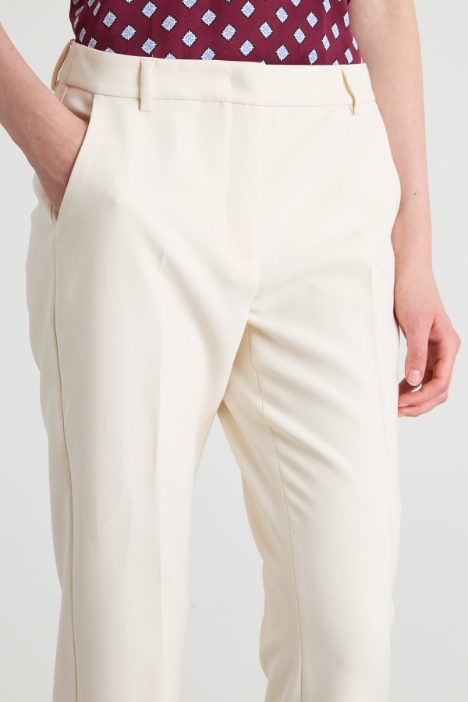 Pantaloni a sigaretta in cady