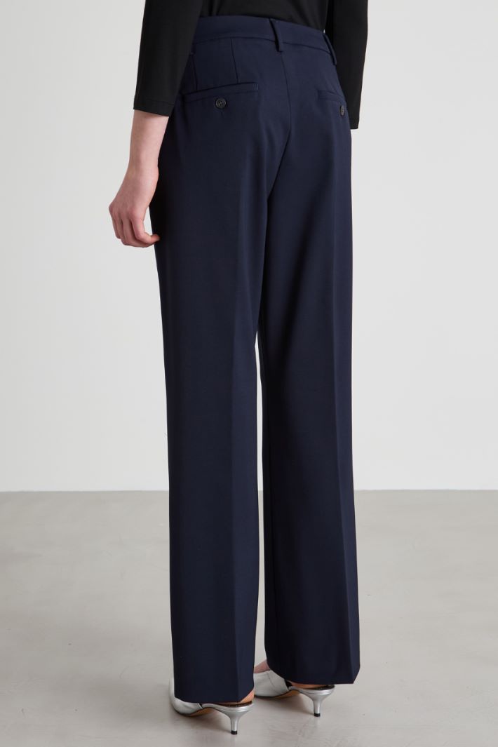 Pantaloni dritti in lana Intrend - 3