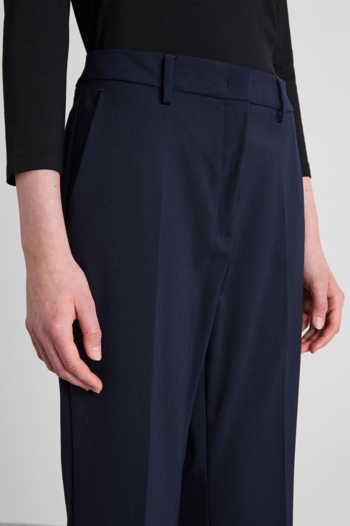 Pantaloni dritti in lana Intrend - 4