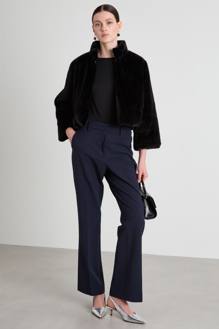 Pantaloni dritti in lana Intrend