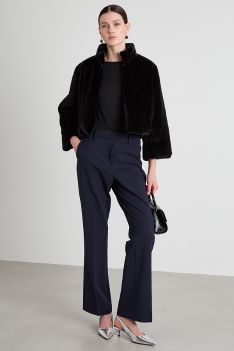 Pantaloni dritti in lana Intrend
