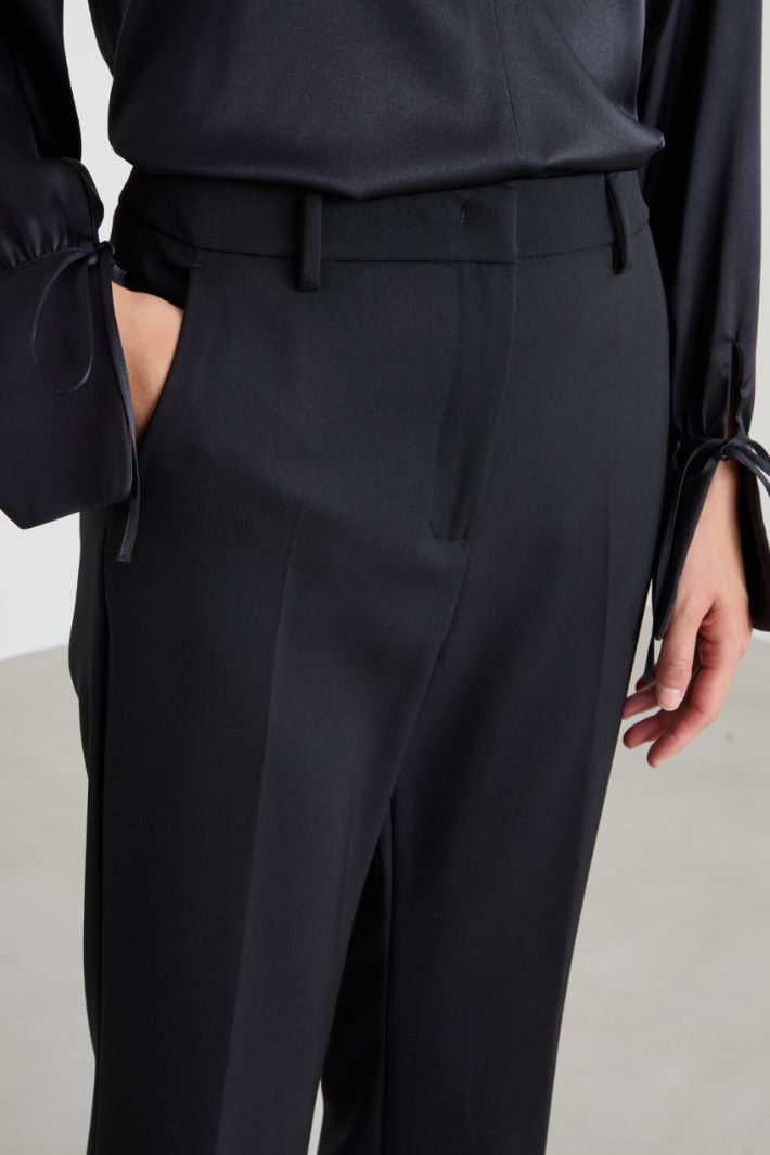 Pantaloni dritti in lana Intrend - 4