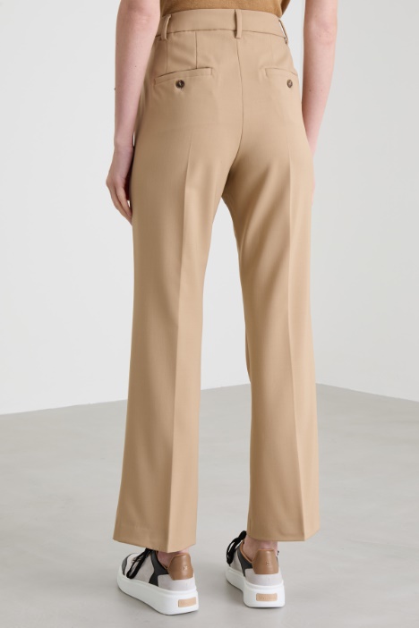 Pantaloni dritti in lana