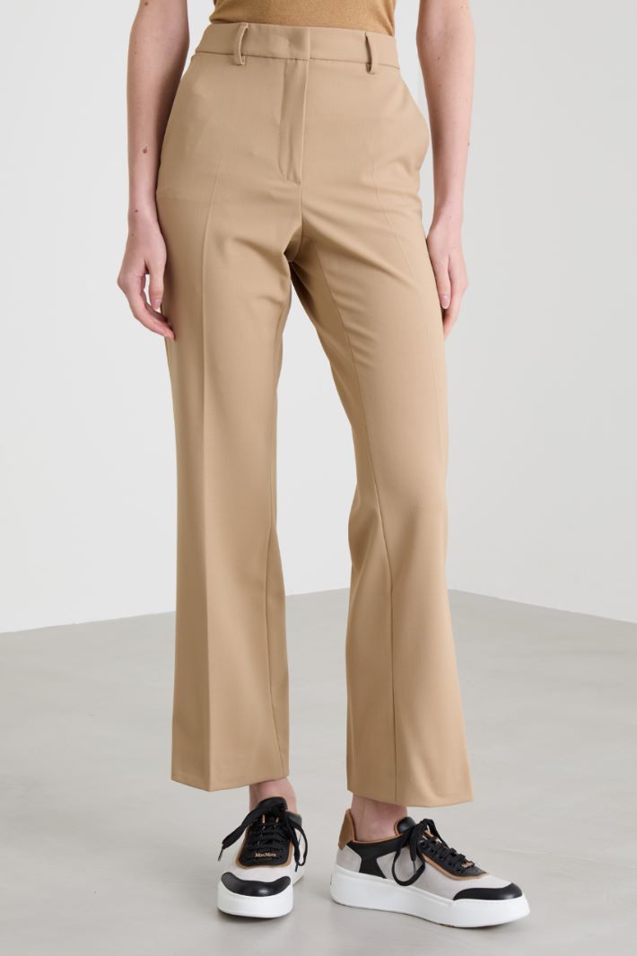 Pantaloni dritti in lana Intrend - 2