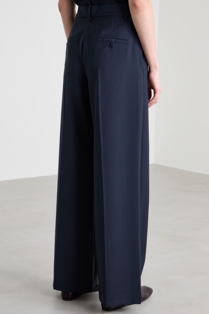 Wool palazzo trousers Intrend - 3