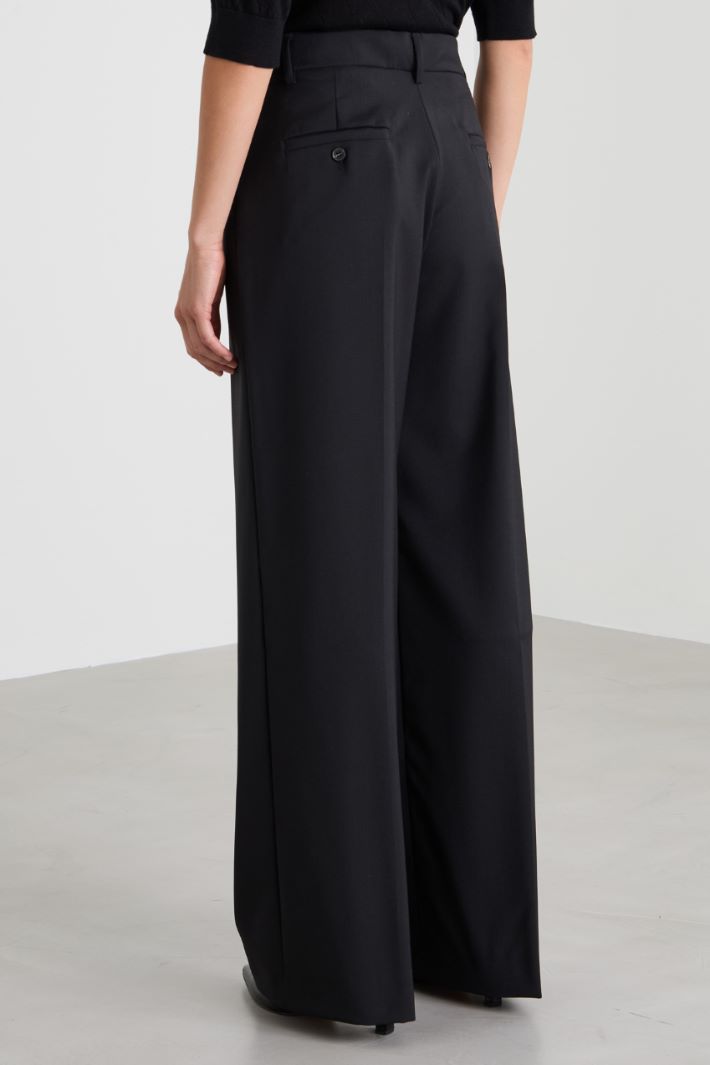 Wool palazzo trousers Intrend - 3