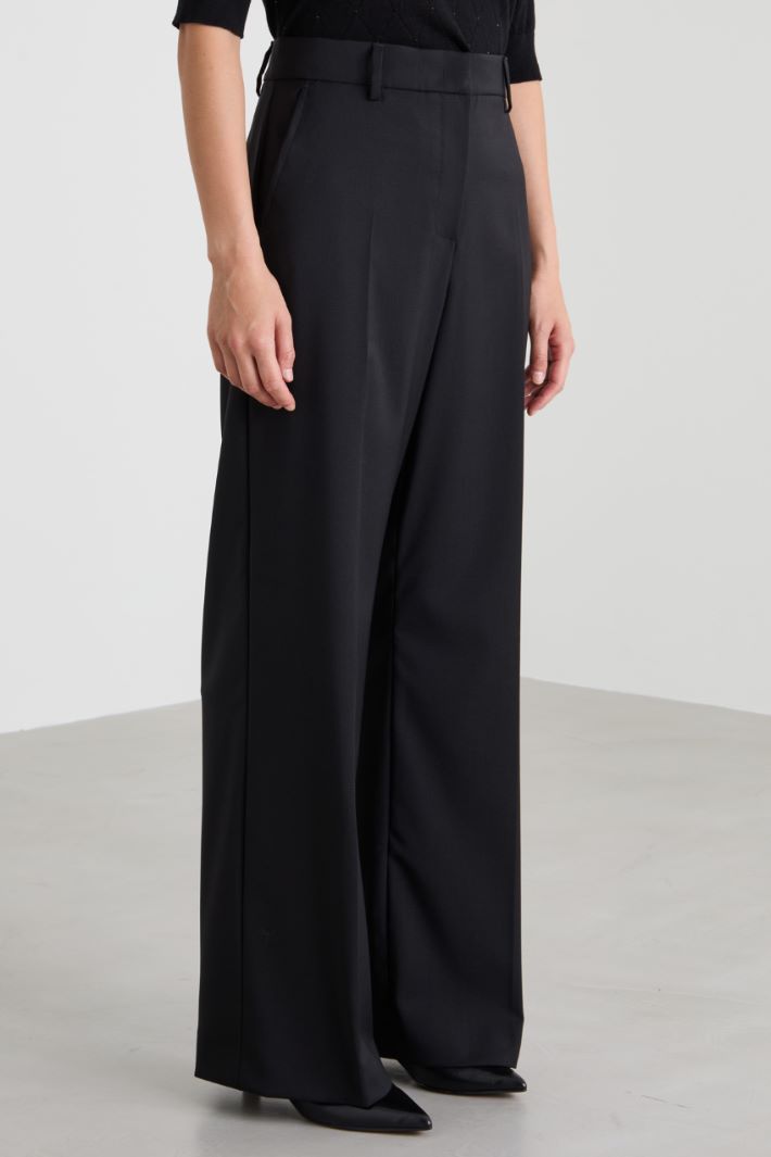 Wool palazzo trousers Intrend - 2