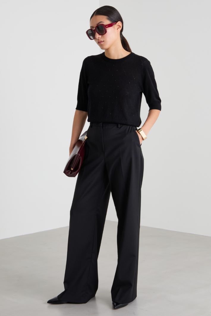 Wool palazzo trousers Intrend
