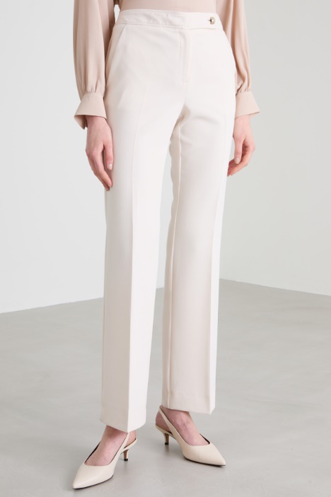 Pantaloni in tela di viscosa