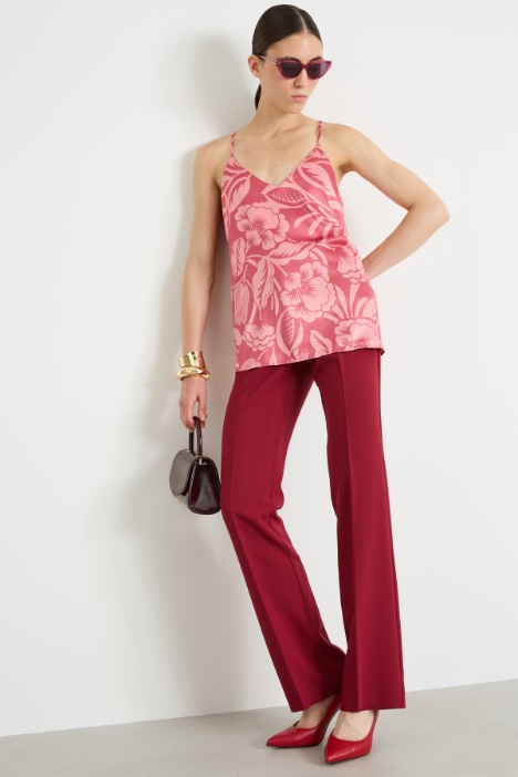 Viscose canvas trousers Intrend