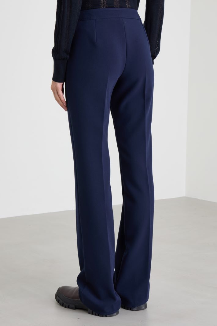 Viscose canvas trousers Intrend - 3