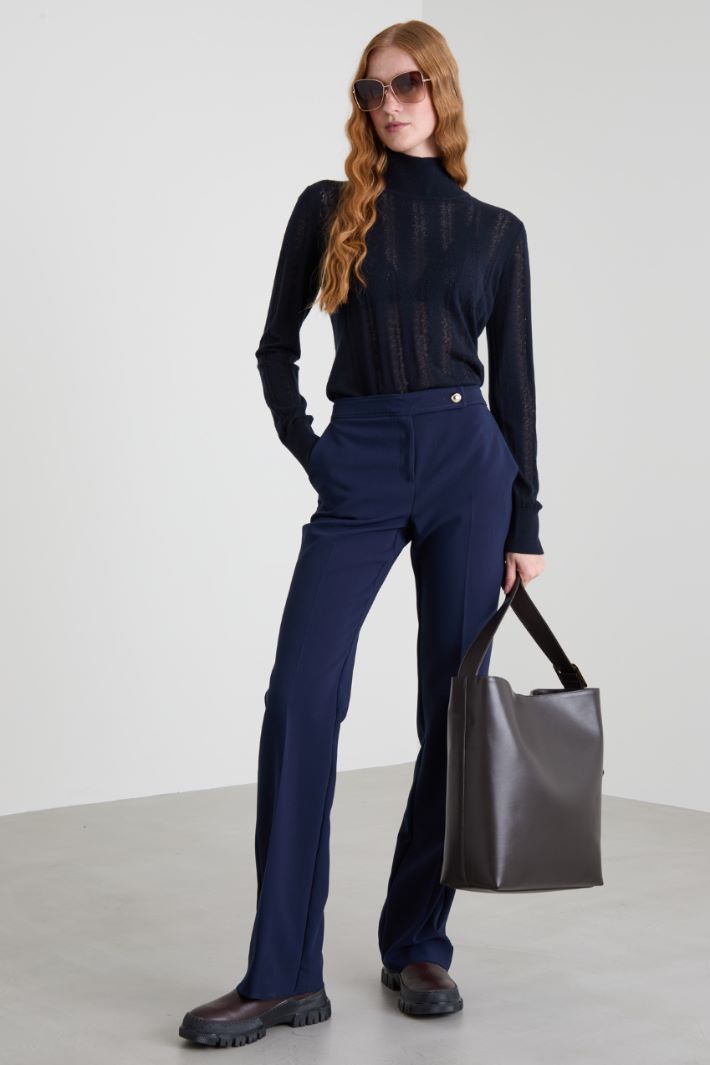 Viscose canvas trousers Intrend