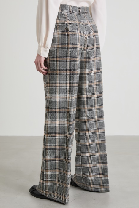 Pantaloni a palazzo in batavia