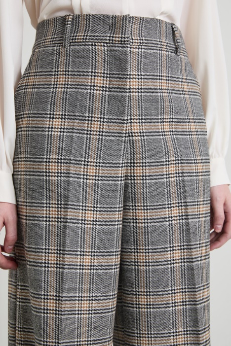 Pantaloni a palazzo in batavia