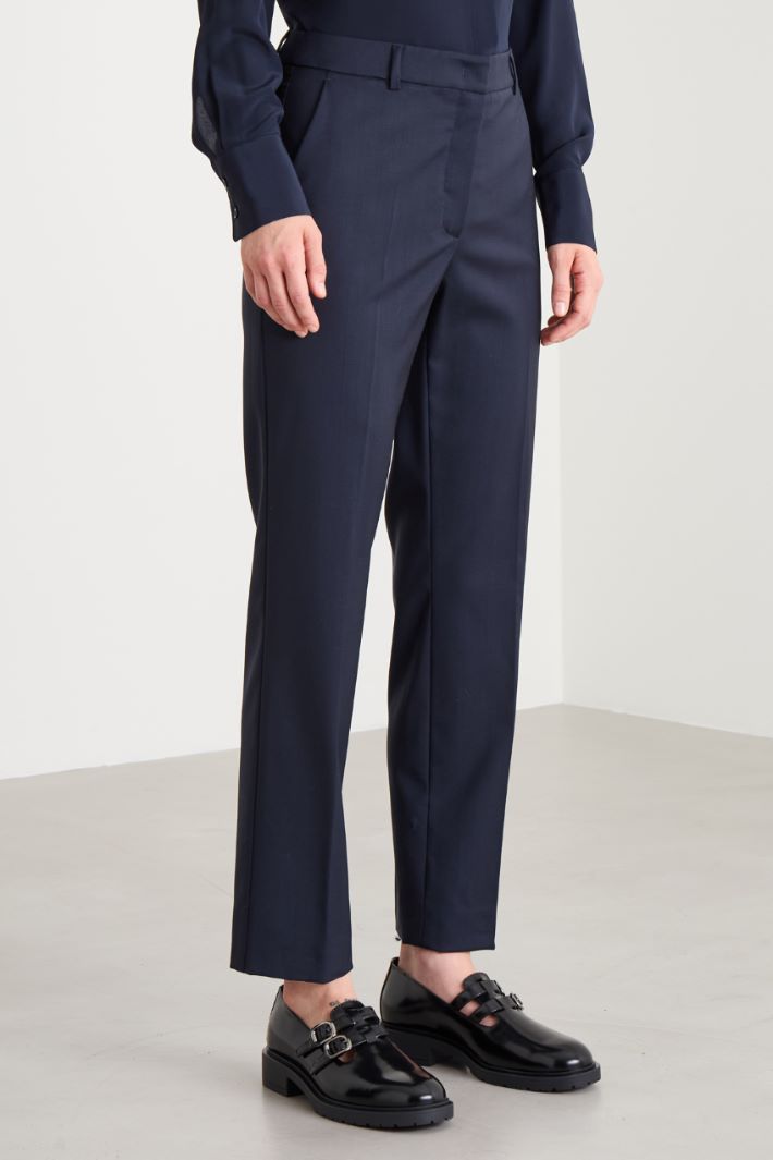 Wool cigarette trousers Intrend - 2