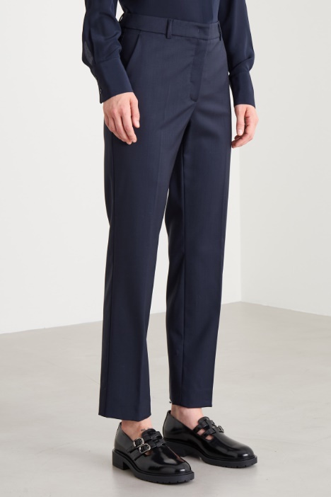 Pantalón pitillo de lana