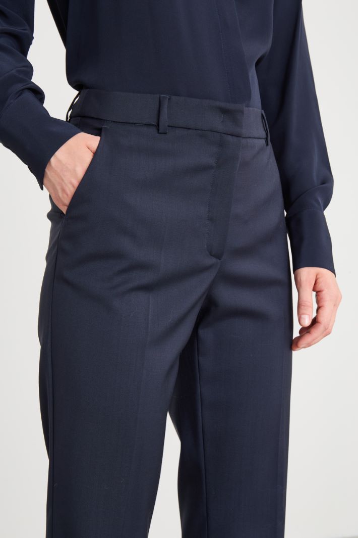 Wool cigarette trousers Intrend - 3