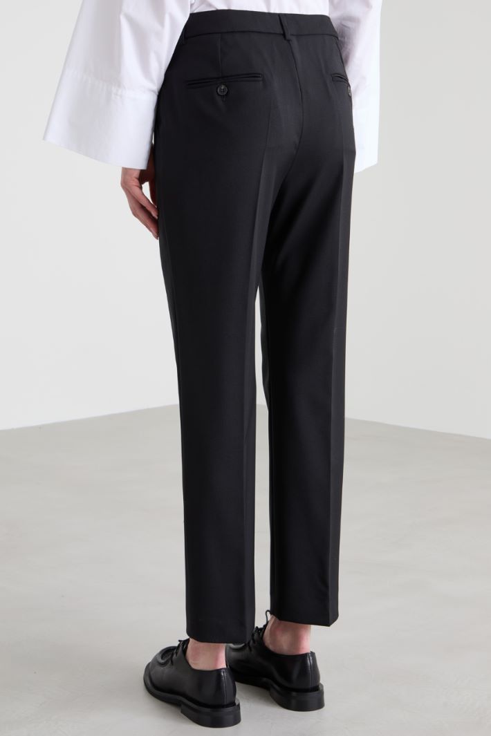 Wool cigarette trousers Intrend - 3