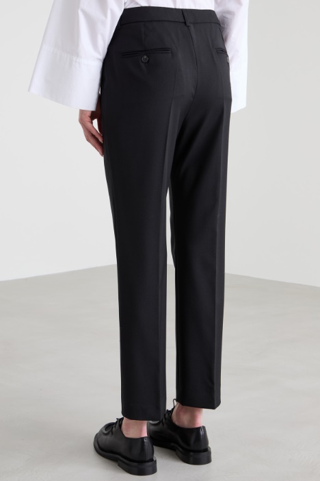 Pantaloni a sigaretta in lana