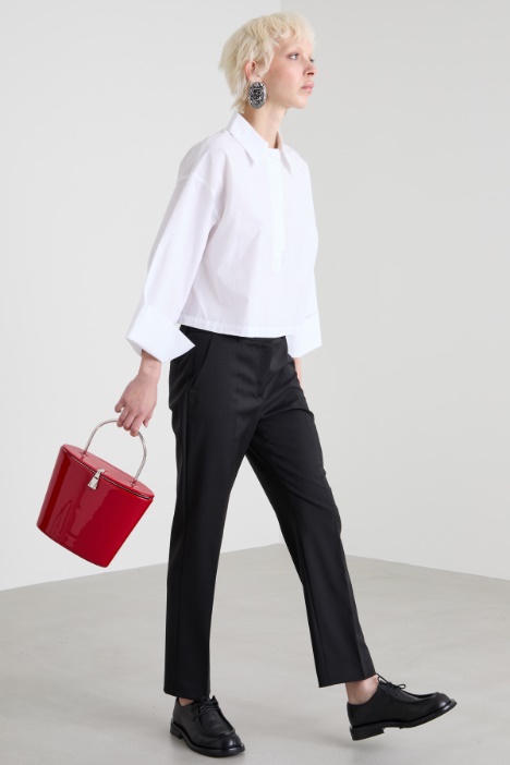 Wool cigarette trousers Intrend