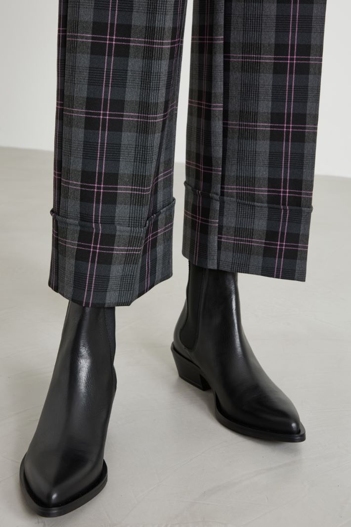 Turn-up straight-leg trousers Intrend - 4