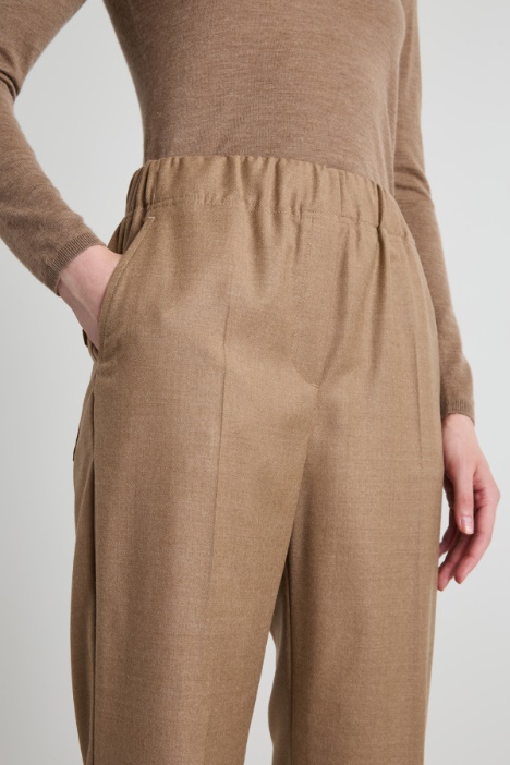 Pantaloni baggy in flanella