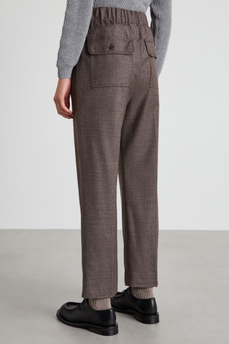 Pantaloni baggy in flanella