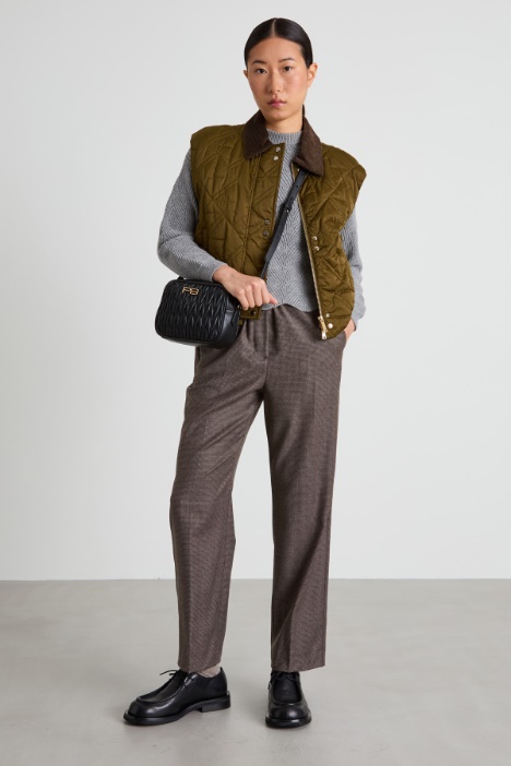 Baggy-fit flannel trousers Intrend