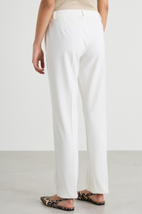 Pantaloni in tessuto diagonale