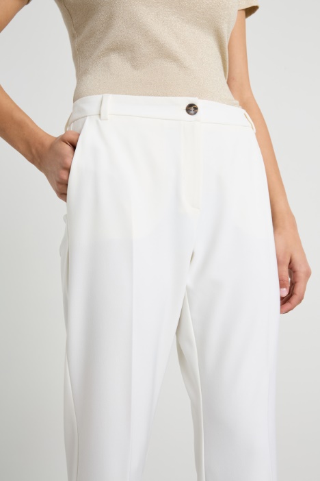 Pantaloni in tessuto diagonale