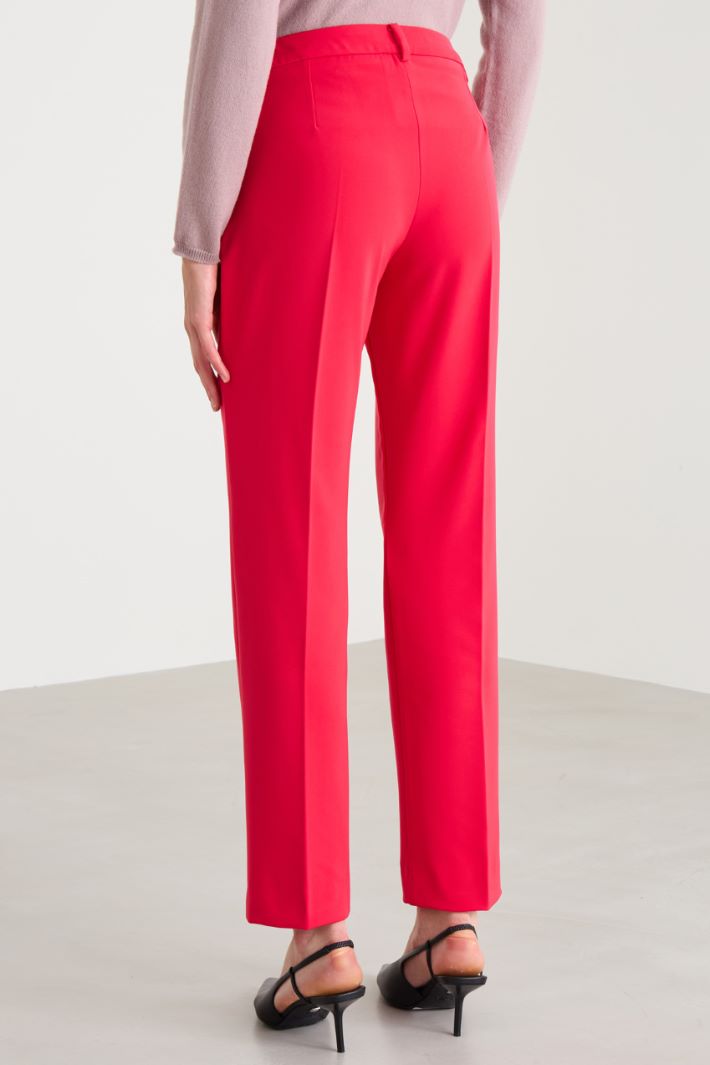 Pantaloni in tessuto diagonale Intrend - 3