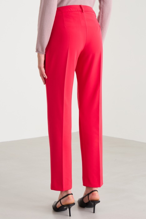 Pantaloni in tessuto diagonale