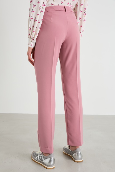 Pantaloni in tessuto diagonale