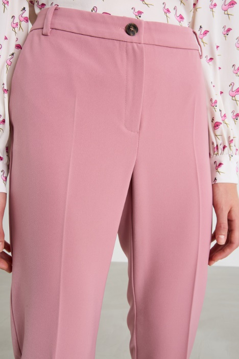 Pantaloni in tessuto diagonale