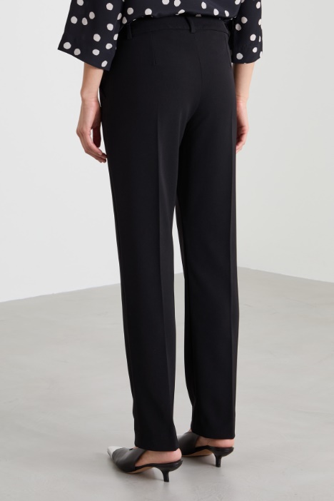 Pantaloni in tessuto diagonale