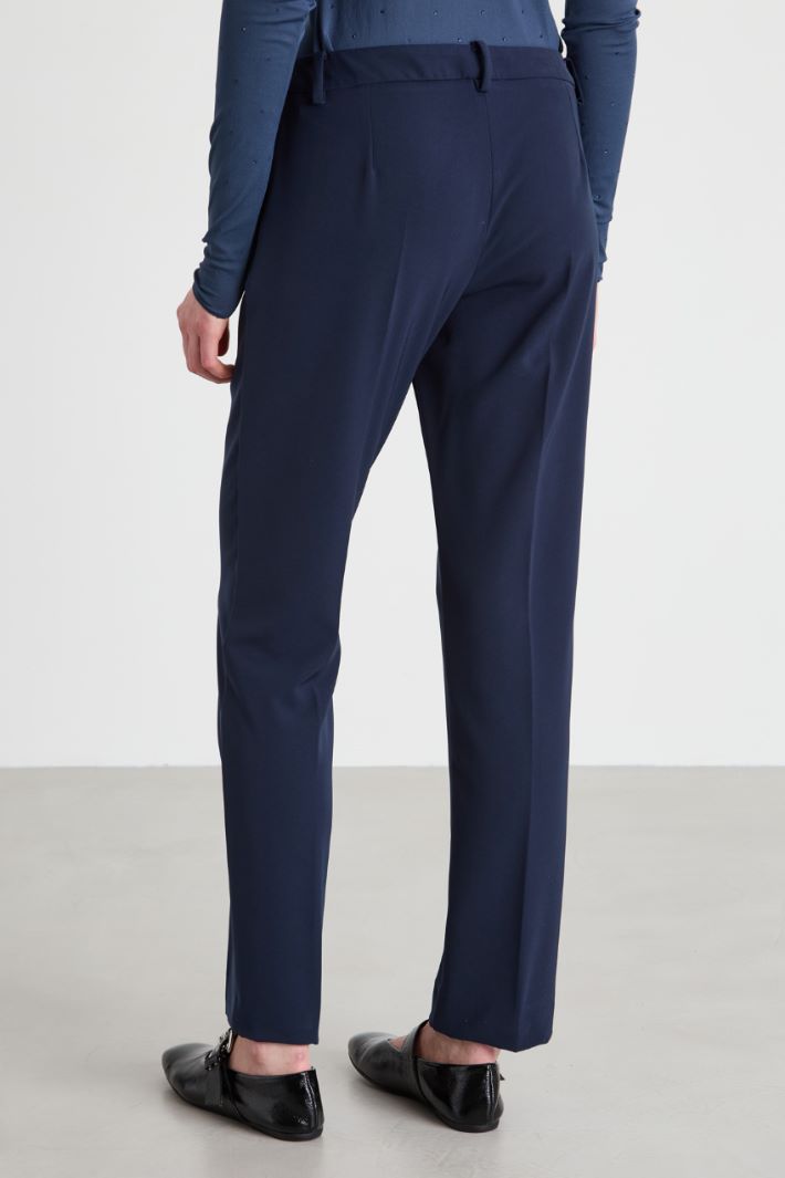 Pantaloni in tessuto diagonale Intrend - 3