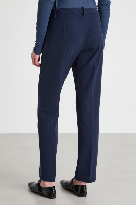 Pantaloni in tessuto diagonale