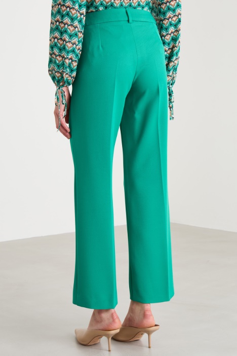 Pantaloni in tessuto diagonale